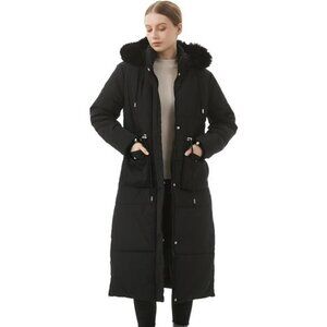 Women's Long Winter Puffer‎ Coat Waterproof Warm Maxi Down Jacket  Removable